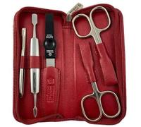 Pfeilring Trousse De Manucure 15 X 8 Cm Cuir Nappa/Acier Rouge 6 Pièces Multicolore