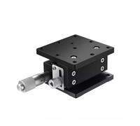 Pfeilzieher Table coulissante à axe XZ XZ80-L-2, Plateforme élévatrice coulissante de déplacement 80 x 80 mm avec Rail de Guidage XZ80-L