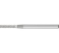 PFERD 21201183 Fraise sur tige cylindre Longueur 40 mm Dimension produit, Ø 2 mm Longueur de travail 10 mm Diamètre de tige 3 mm