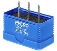 PFERD 21901403 Set de fraises sur tige Carbure de tungstène Diamètre de tige 3 mm 3 pièces