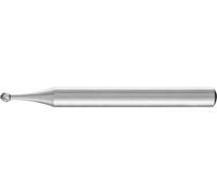 PFERD 22230156 Fraise sur tige HSS boule Longueur 60 mm Dimension produit, Ø 3 mm Longueur de travail 2.7 mm Diamètre de tige