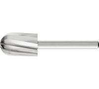 Fraise sur tige C1625 D.16mm tête-L.25mm tige-D.6mm HSS denté ALU PFERD