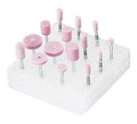PFERD Meules sur tige 33920231 – Corindon raffiné 3 mm – Set 15 pièces
