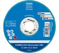 PFERD 42000051 Meule non tissée rigide C Ø 115 mm A 180M COMBICLICK pour ponçage fin et finition pour meuleuse d'angle Diamètre