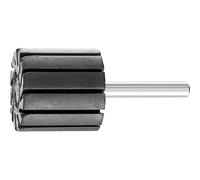 Pferd Support de manchon abrasif 42109000 cylindrique noir/argent 30 x 30 mm tige 6 mm