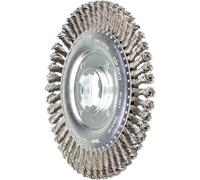 Pferd 43302521 Brosse ronde torsadée 125 x 6 mm, fil d'acier 0,50 mm, X-LOCK (22,23 mm)