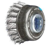 PFERD 43305027 Brosse coupelle en acier inoxydable avec embout en acier inoxydable de 65 mm pour changement rapide et confortable d'outil