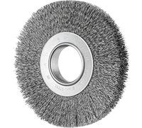 PFERD Brosse ronde POS large RBU Ø180 x 25 mm alésage variable fil d'acier 0,30 pour ponçage