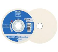 PFERD 44498028 Meules en feutre COMBICLICK CC-FR Ø 125 mm pour polissage avant et brillant avec meuleuse d'angle Diamètre 125 mm