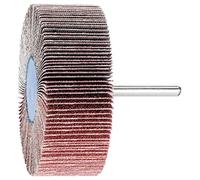 PFERD 45209 Lot de 10 roues à rabat en oxyde d'aluminium A 7,6 cm de diamètre x 2,5 cm de longueur, tige 1/4" Grain 80 200 tr/min max.