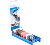 PFERD 49350071 SET CombiClick 19 pièces Ø 115 mm M14 usinages grossièrement jusqu'à poli pour meuleuse d'angle Diamètre 115 mm