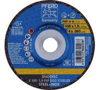 PFERD 62010630 E 100-1,9 PSF DUO STEELOX/16,0 Disque à ébarber à moyeu déporté Diamètre 100 mm Ø de perçage 16 mm acier
