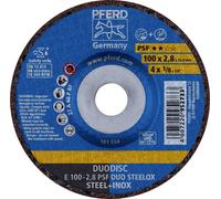 PFERD 62010632 E 100-2,8 PSF DUO STEELOX/16,0 Disque à ébarber à moyeu déporté Diamètre 100 mm Ø de perçage 16 mm acier