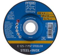 PFERD 62012640 Psf Steelox Disque à ébarber à moyeu déporté Diamètre 125 mm Ø