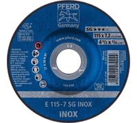 PFERD 62211623 Sg Inox Disque à ébarber à moyeu déporté Diamètre 115 mm Ø de perçage 22.23 mm 10 pc(s)
