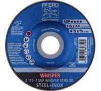 PFERD 62211848 E 115-7 SGP WHISPER STEELOX Disque à ébarber à moyeu déporté Diamètre 115 mm Ø de perçage 22.23 mm acier