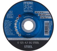 PFERD 62212426 Sg Steel Disque à ébarber à moyeu déporté Diamètre 125 mm Ø de perçage 22.23 mm 10 pc(s)