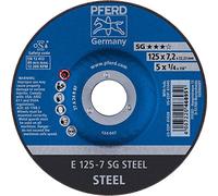 Pferd 62212626 Meule d'ébarbage 125 x 7,2 mm pour Cordons de soudure dur courbé