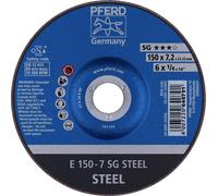 PFERD 62215726 E 150-7 SG STEEL Disque à ébarber à moyeu déporté Diamètre 150 mm Ø de perçage 22.23