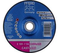 PFERD 62217681 E 180-7 SG CAST+ALU Disque à ébarber à moyeu déporté Diamètre 180 mm Ø de perçage 22.23 mm Alliage d'aluminium