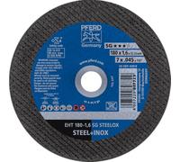 PFERD 63616 Lot de 25 roues plates type 1, oxyde d'aluminium A, diamètre 7" x épaisseur 0,045" Alésage 7/8" 8600 tr/min max.