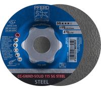 PFERD 64185115 Cc-Grind-Solid Sg Steel Disque abrasif 115 mm 10 pc(s)
