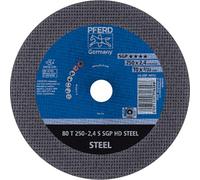 Pferd 66113 Heavy Duty stationnaire de roue d'arrêt, EN Oxyde d'aluminium d'une épaisseur de 25,4 cm de diamètre x 3/81,3 cm, 5/20,3 cm Alésage, 6,100 RPM (lot de 20)