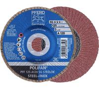 PFERD 67649125 PFF 125 A 120 PSF STEELOX Disque segmenté Diamètre 125 mm Ø de perçage 22.23 mm acier inoxydable, acier 10 pc(s)
