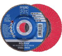 PFERD 67660615 PFF 115 CO-COOL 60 SG STEELOX Disque segmenté Diamètre 115 mm Ø de perçage 22.23 mm Alliage d'aluminium, Alliage à