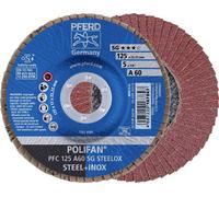PFERD 67706125 PFC 125 A 60 SG STEELOX Disque segmenté Diamètre 125 mm Ø de perçage 22.23 mm acier inoxydable, acier 10 pc(s)
