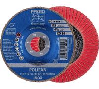 PFERD 67711536 PFC 115 CO-FREEZE 36 SG INOX Disque segmenté Diamètre 115 mm Ø de perçage 22.23 mm Alliage à base de nickel