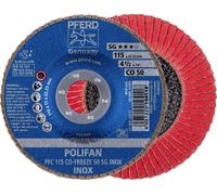 PFERD 67711550 PFC 115 CO-FREEZE 50 SG INOX Disque segmenté Diamètre 115 mm Ø de perçage 22.23 mm Alliage à base de nickel