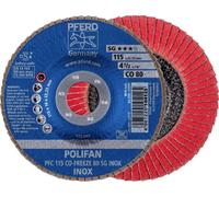 PFERD 67711580 PFC 115 CO-FREEZE 80 SG INOX Disque segmenté Diamètre 115 mm Ø de perçage 22.23 mm Alliage à base de nickel