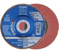 PFERD 67758125 PFC 125 A-COOL 80 SG INOX+ALU Disque segmenté Diamètre 125 mm Ø de perçage 22.23 mm aluminium, Métaux non ferreux