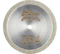PFERD 68402206 D1A1R 22-0,5-1,7 D 64 GAD Disque à tronçonner diamanté Diamètre 22 mm Ø de perçage 1.7 mm Duroplast, Verre