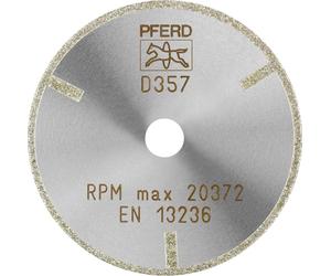 PFERD 68407103 D1A1R 75-2-10 D 357 GAG Disque à tronçonner diamanté Diamètre 75 mm Ø de perçage 10 mm Duroplast, Céramique