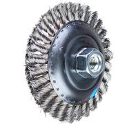 PFERD Brosse conique KBG Ø 125 x 15 mm M14 acier inoxydable Ø 0,35 pour meuleuse d'angle 43317003 1 pc(s)