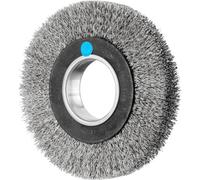 PFERD Brosse ronde large non agrandie RBU Ø 150 x 25 mm alésage variable acier inoxydable Ø 0,30 pour support de ponçage