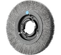 PFERD Brosse ronde large non agrandie RBU Ø 200 x 25 mm alésage variable acier inoxydable Ø 0,30 pour support de ponçage