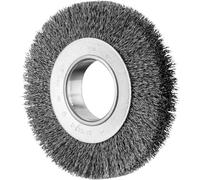 PFERD Brosse ronde POS large non agrandie RBU Ø 150 x 25 mm alésage variable Ø 0,30 fil d'acier pour support de ponçage