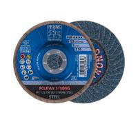 PFERD Disque à lamelles Z SGP STRONG STEEL D. 125 mm granul. 50 conique INOX corindon Quantité:10