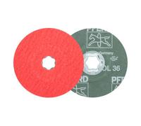 PFERD Disque de fibre COMBICLICK CO-COOL D. 115 mm granul. 36 INOX/aluminium grain cér Quantité:25