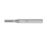 PFERD Fraise sur tige forme A ZYA D. 4 mm L. tête 13 mm D. tige 6 mm carbure engrèneme Quantité:1