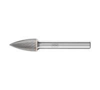PFERD Fraise sur tige forme K SPG D. 10 mm L. tête 20 mm D. tige 6 mm carbure engrènem Quantité:1