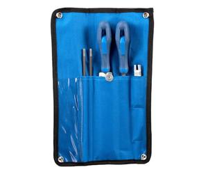 PFERD Jeu de limes d'affûtage CS-SLS-4,8 dans un sac enroulable | Diamètre 4,8 mm | 3/16" pour le pas de chaîne .325" | 11099148 - pour l'affûtage confortable et sans effort des chaînes de