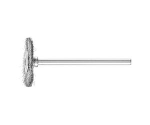 PFERD Mini brosse ronde RBU D22xl2xL6mm câble en acier D. de la tige 3 mm PFERD Quantité:10