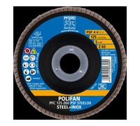 PFERD Pferd Disque abrasif éventail Z 60PSF droit 125 mm K60 Quantité:1