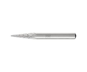 PFERD PFERD Fraise HSS forme cône pointu Ø 6x18 mm tige Ø 6 mm Z 3 universel moyen fin casse-copeaux Quantité:1