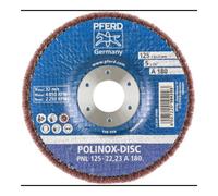 PFERD 44692262 Disque abrasif en feutre Polinox PNL Ø 125 mm Ø alésage 22,23 mm A 180 pour ponçage e