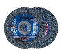 PFERD POLIFAN®-Curve 67192 Disque à lamelles radial, 4-1/2" x 7/8", oxyde de zirconium grain 40, pour usinage de soudures d’angle, meulage d'acier et d'acier inoxydable